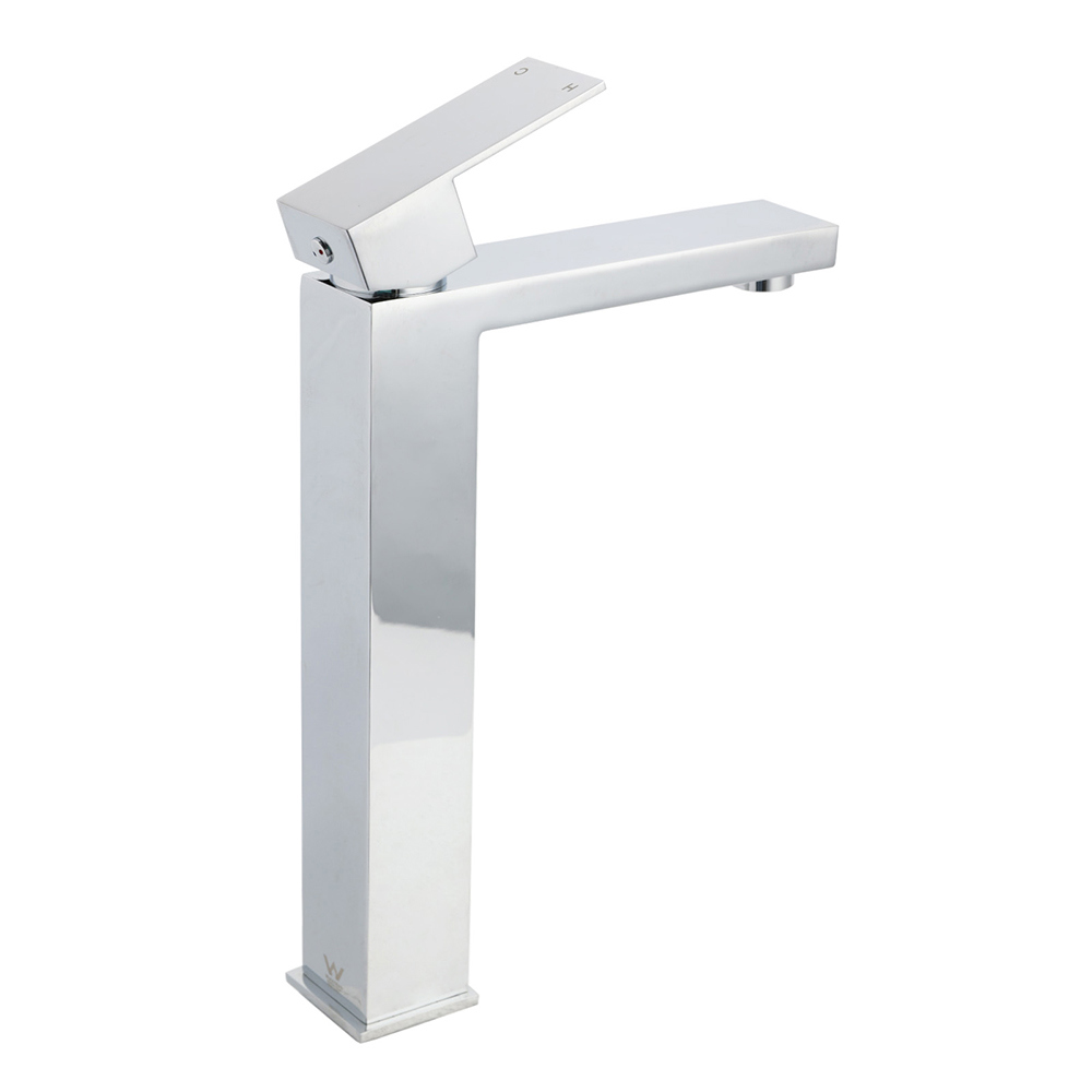 WELS 6L/m Square 310mm Tall Basin Vessel Mixer Faucet Tap Kitchen Laundry Chrome - Image 4
