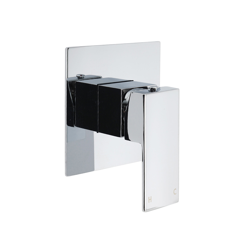 Sqaure Brass Chrome Concealed Bath Shower Mixer Tap For Shower Head Spout Outlet - Image 1