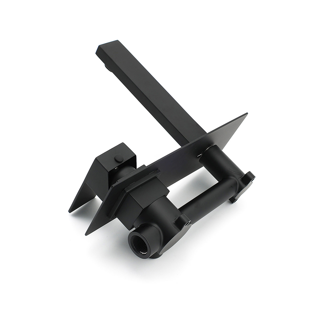 Matt Black Basin Mixer Bathroom Tub Faucet Wall Mount Tap Hot Cold Water Spout - Image 4