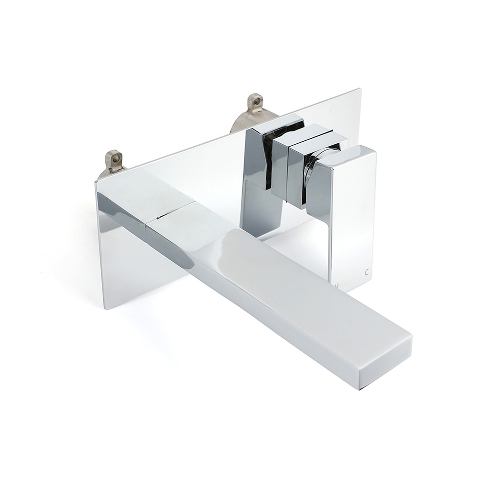 WELS 7.5L/min Basin Mixer Bathroom Vanity Brass Chrome Wall Mounted Spout Outlet - Image 3