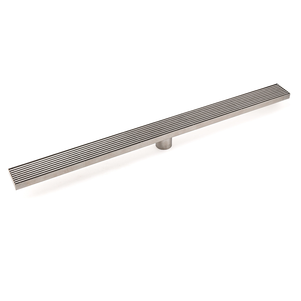 Chrome Stainless Steel Shower Grate 600mm Sword Fence Floor Drain 50mm Outlet - Image 1