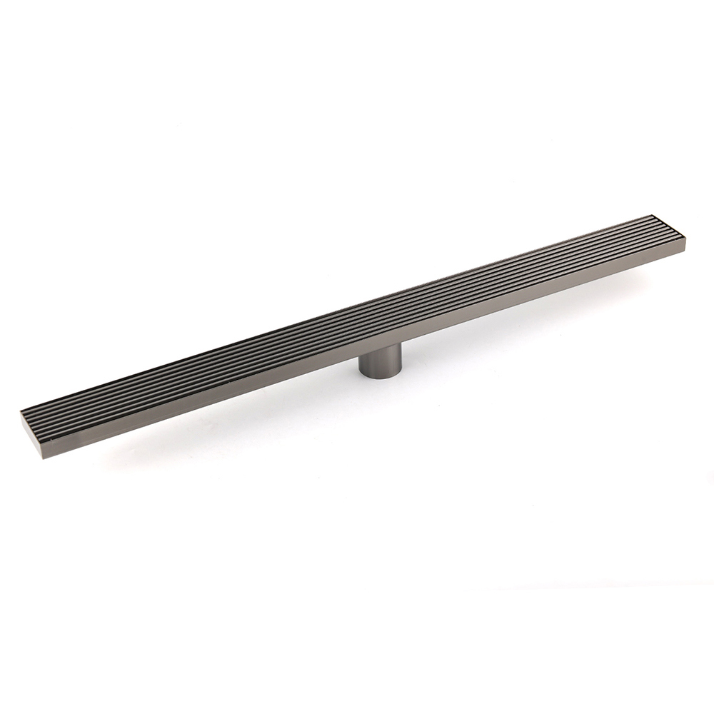 Gun Metal Stainless Steel 600mm Strip Fence Shower Grate Floor Drain 50mm Waste - Image 1