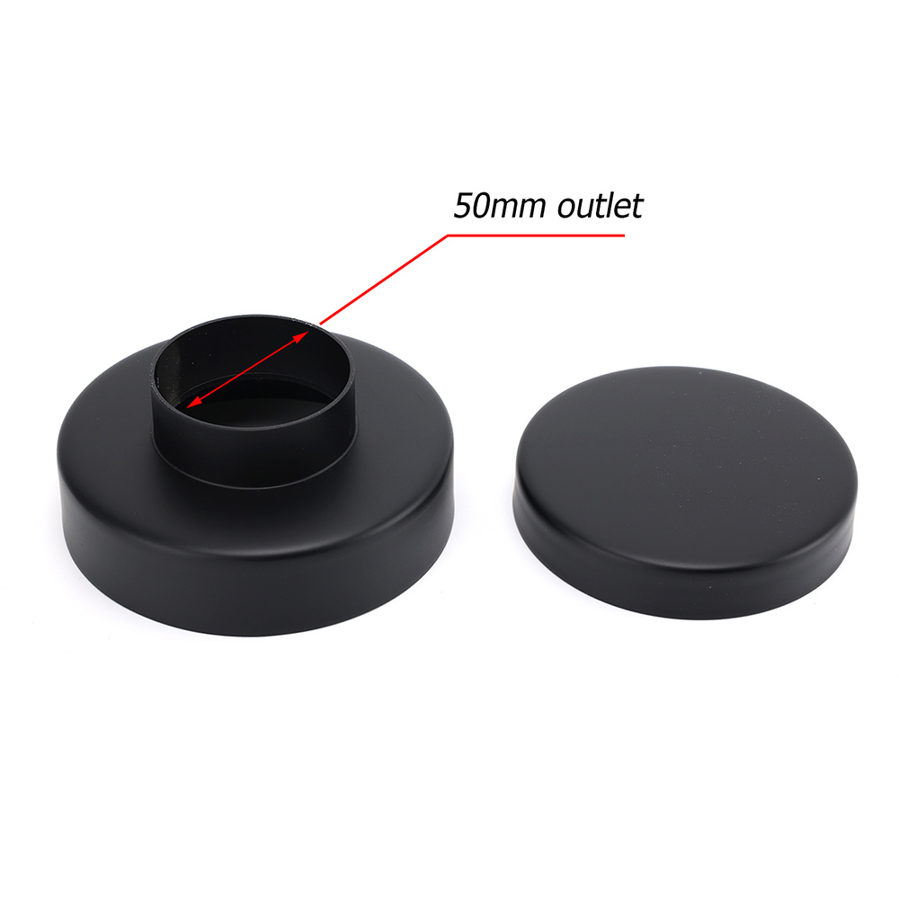 Watermark Matt Black Round 100mm Tile Insert Floor Drain Shower Grate 50mm Waste - Image 4