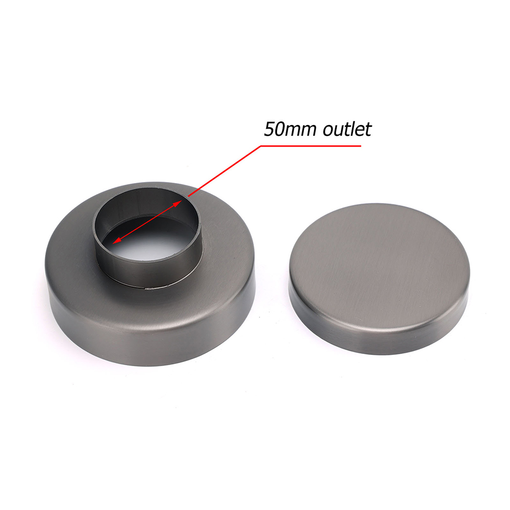 Gun Metal Round 100mm Bathroom Tile Insert Floor Drain Shower Grate 50mm Waste - Image 4