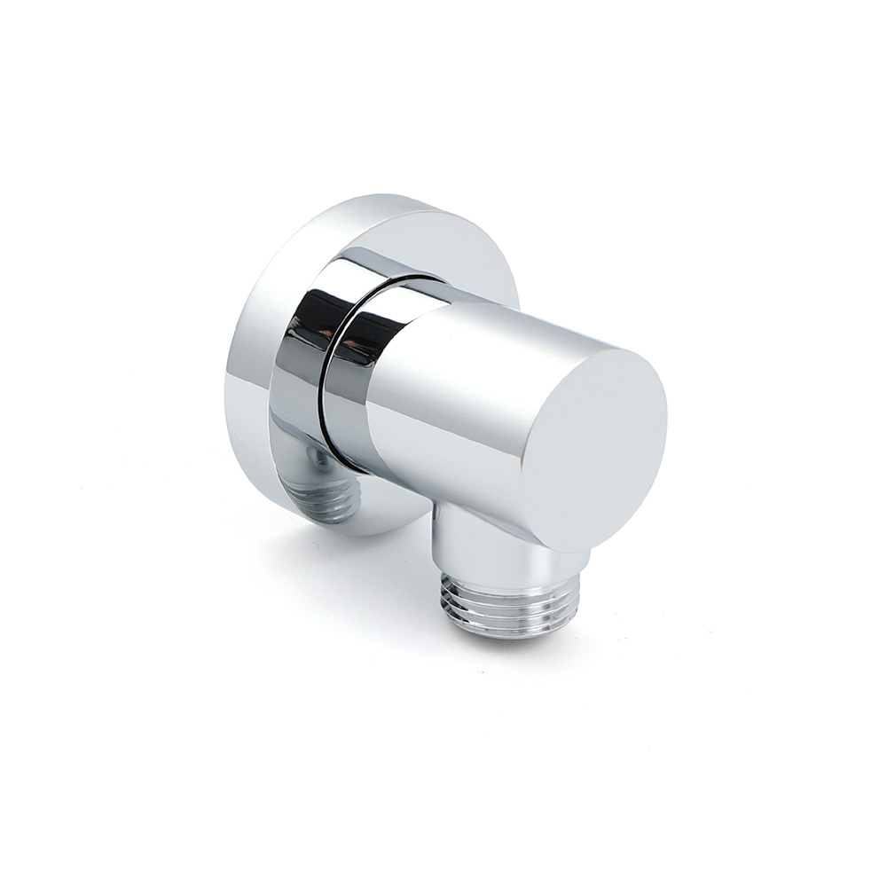 Bathroom Component Brass Chrome Flexible Shower Elbow Connector Water Inlet 1/2