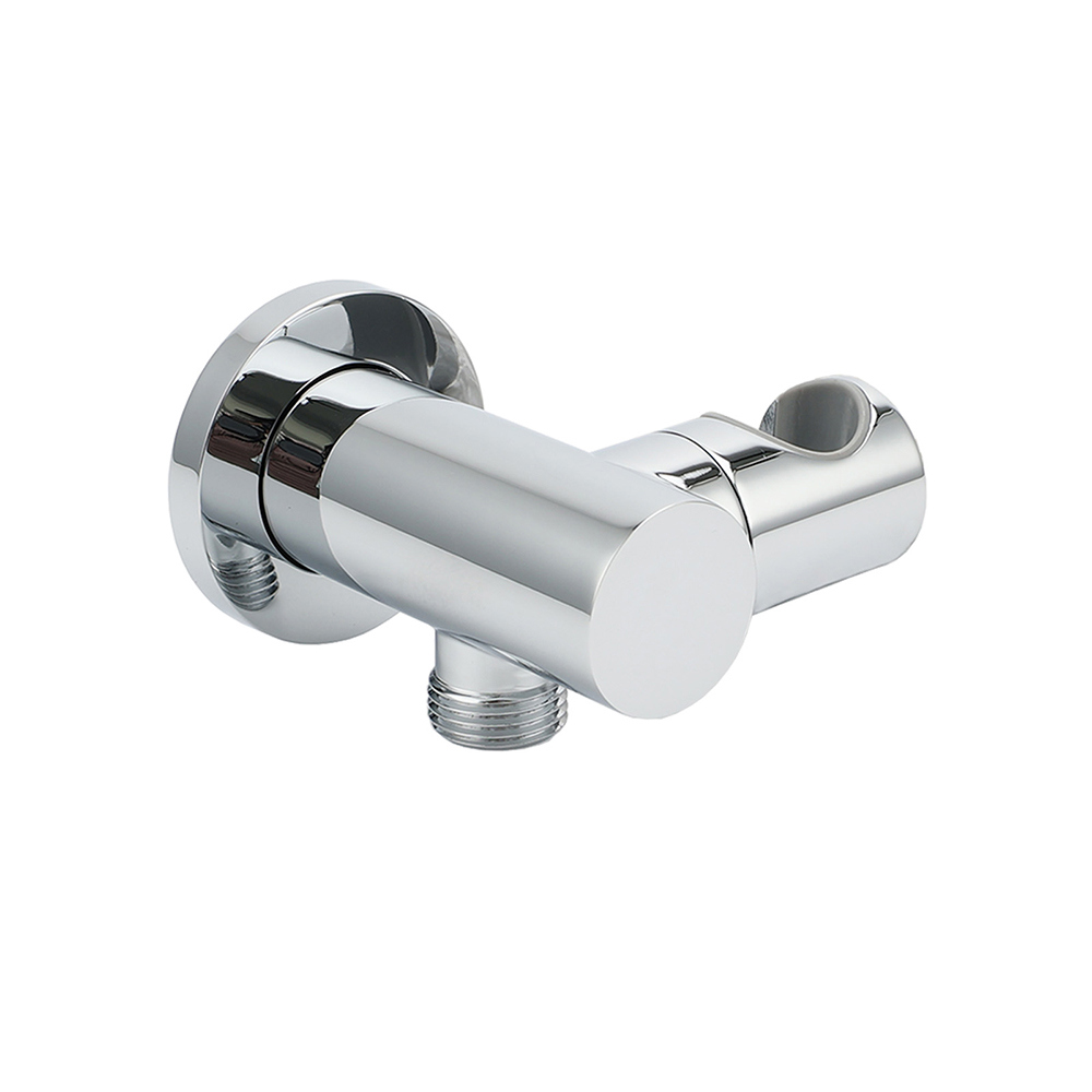 Brass Water Inlet Connector Handheld Shower Head Hose Swivel Bracket Holder Wall Elbow - Image 1