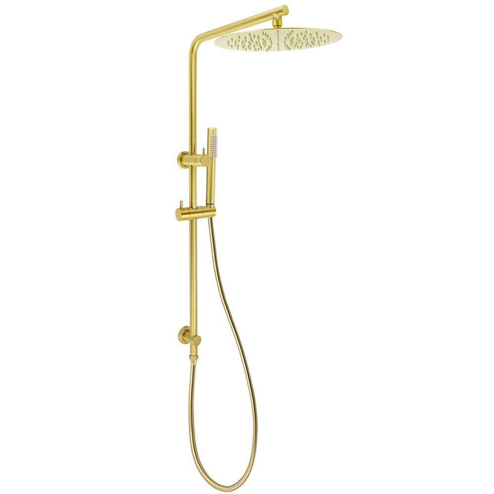 WELS Brushed Gold 2in1 Shower Large Round 12