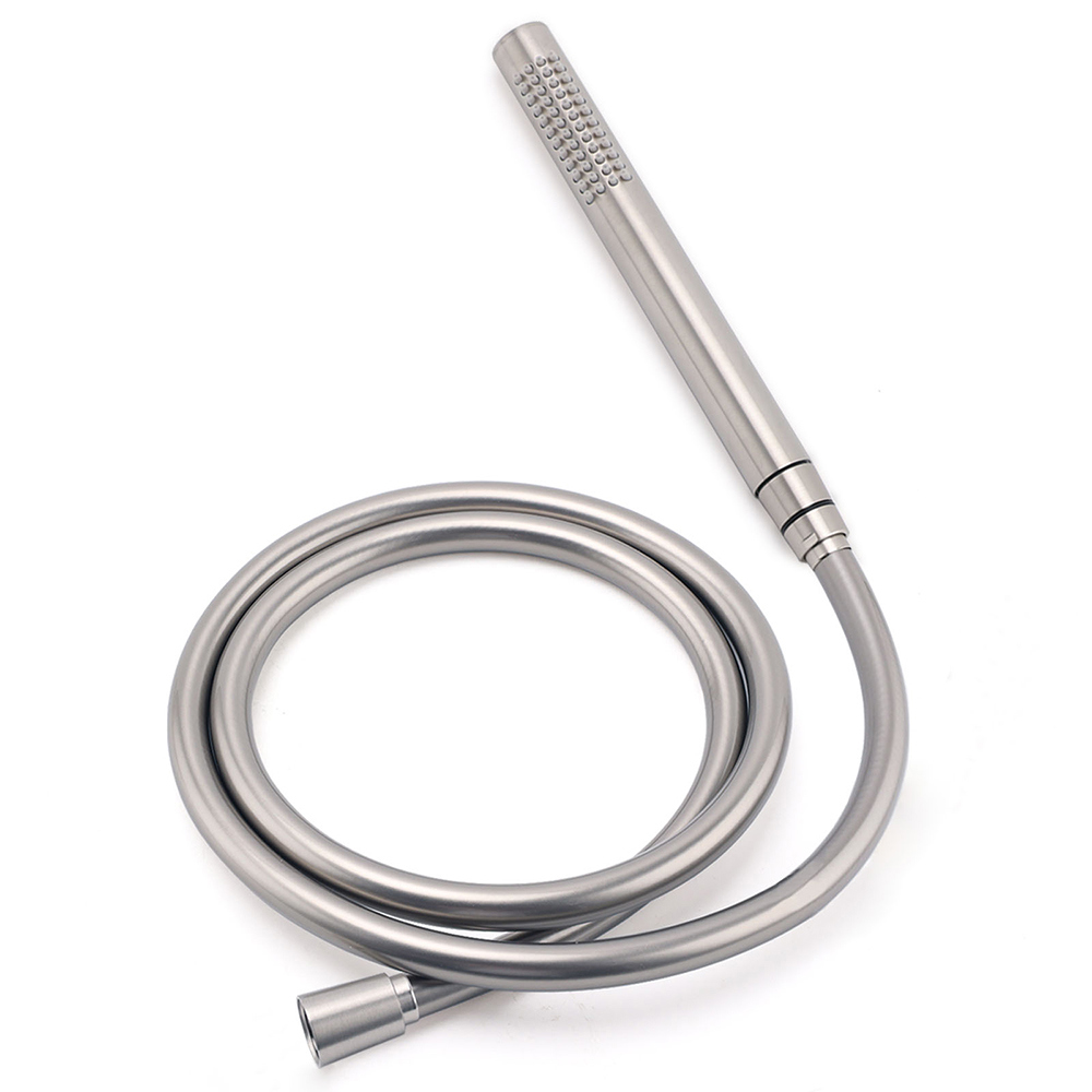 WELS Brushed Nickel Dual Shower Set Sliding Rail Arm 12
