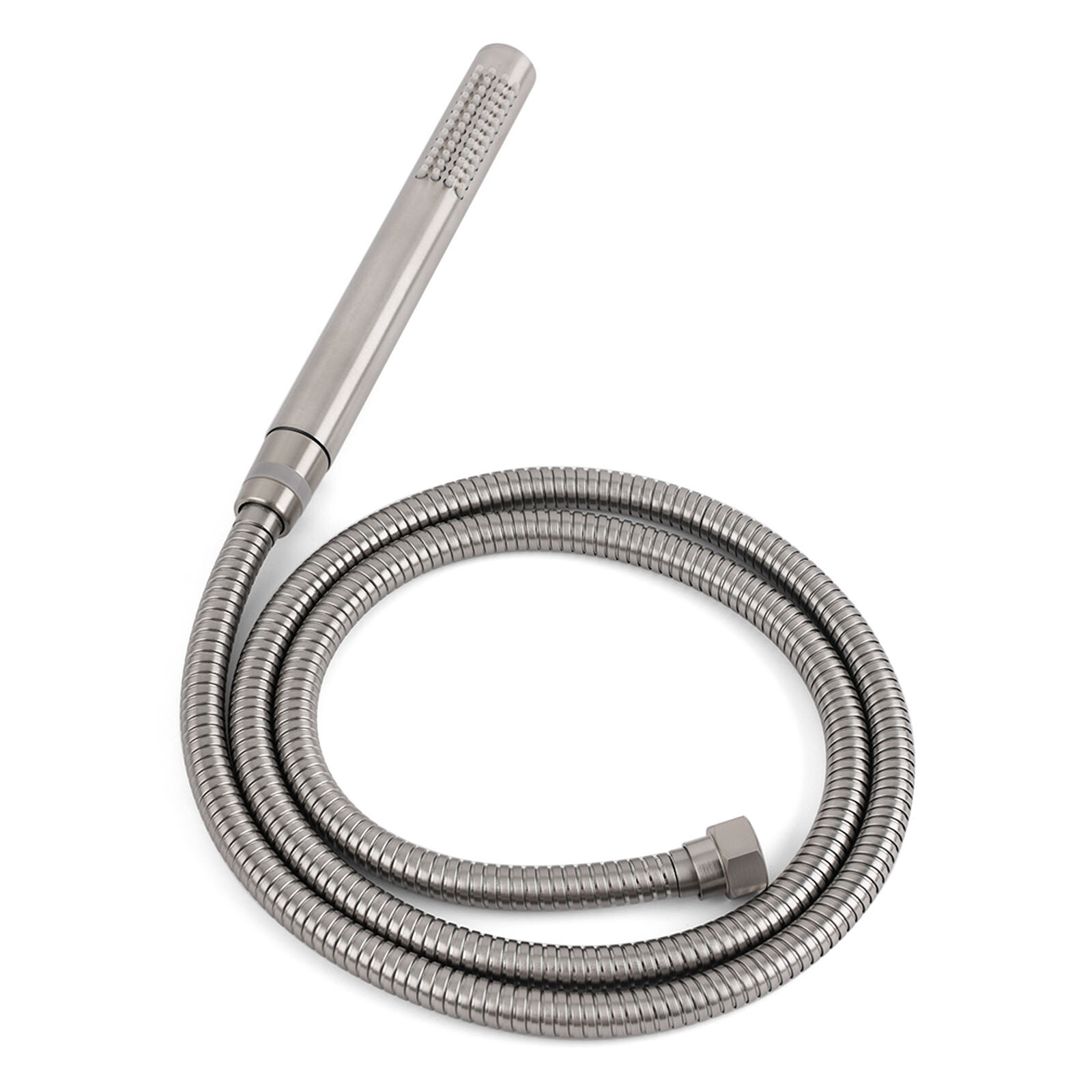 WELS Brushed Nickel Dual Shower Set Sliding Rail Arm Large 12