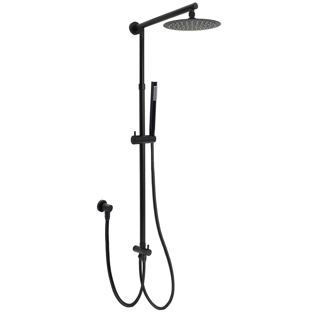 WELS Matt Black 2in1 Shower 8