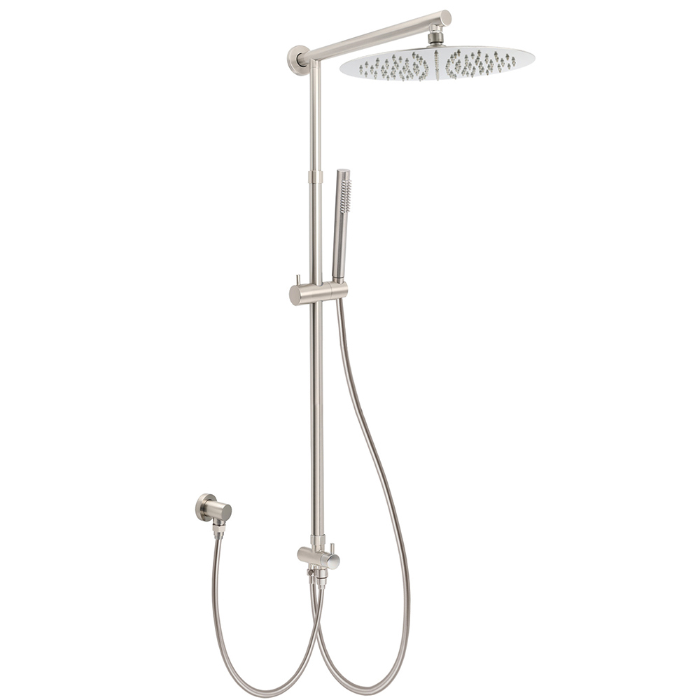 Brushed Nickel Dual Round 12