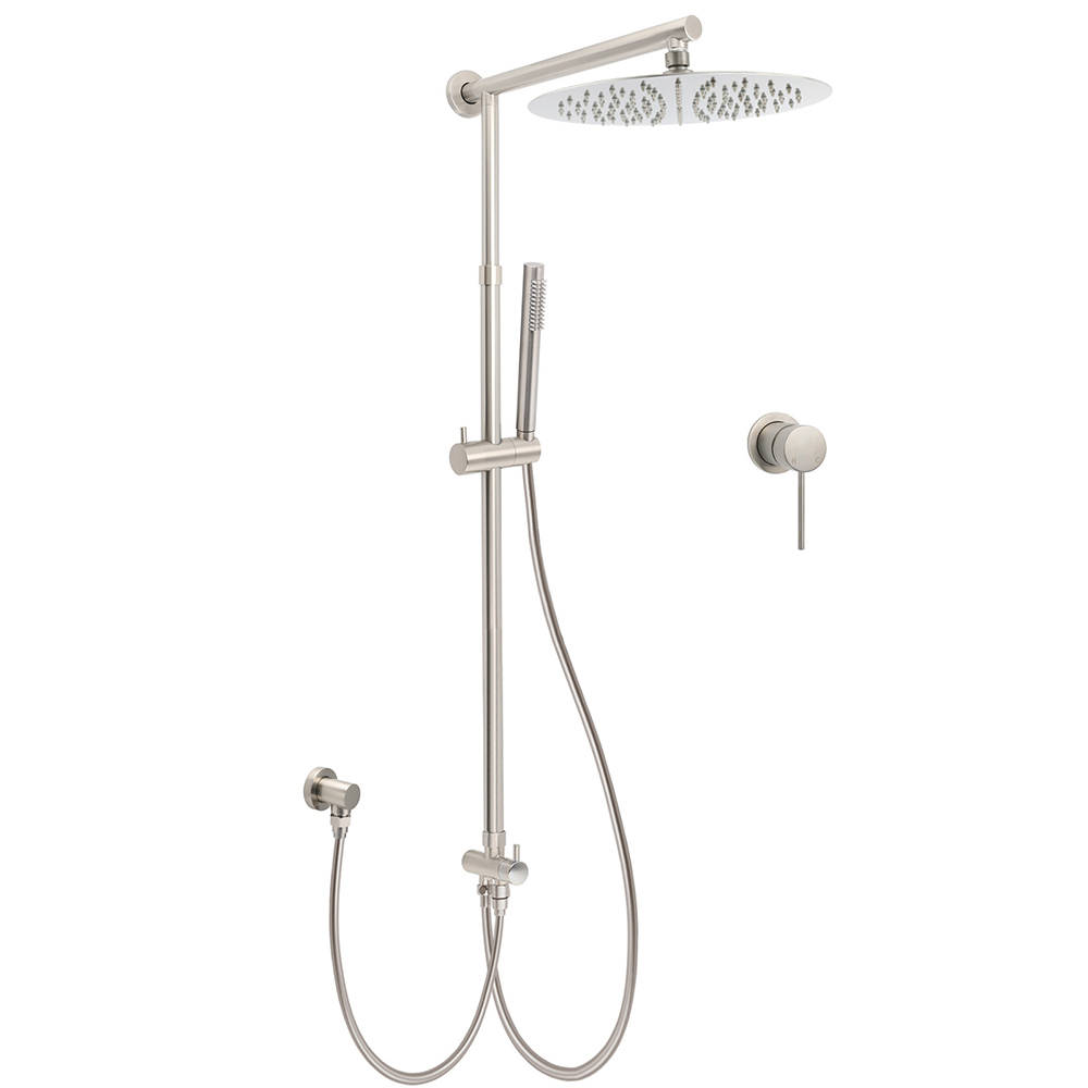 Brushed Nickel 2in1 Set Round 12