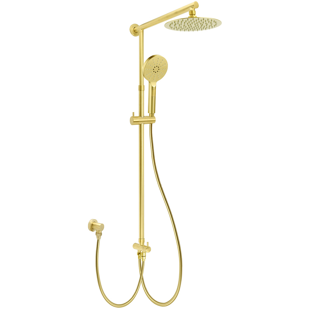 WELS Brushed Gold Twin Shower 8