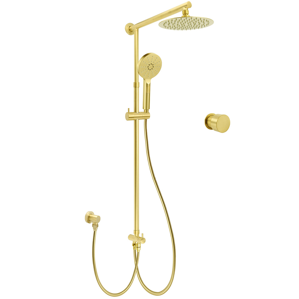 WELS Brushed Gold Dual Shower Set 8