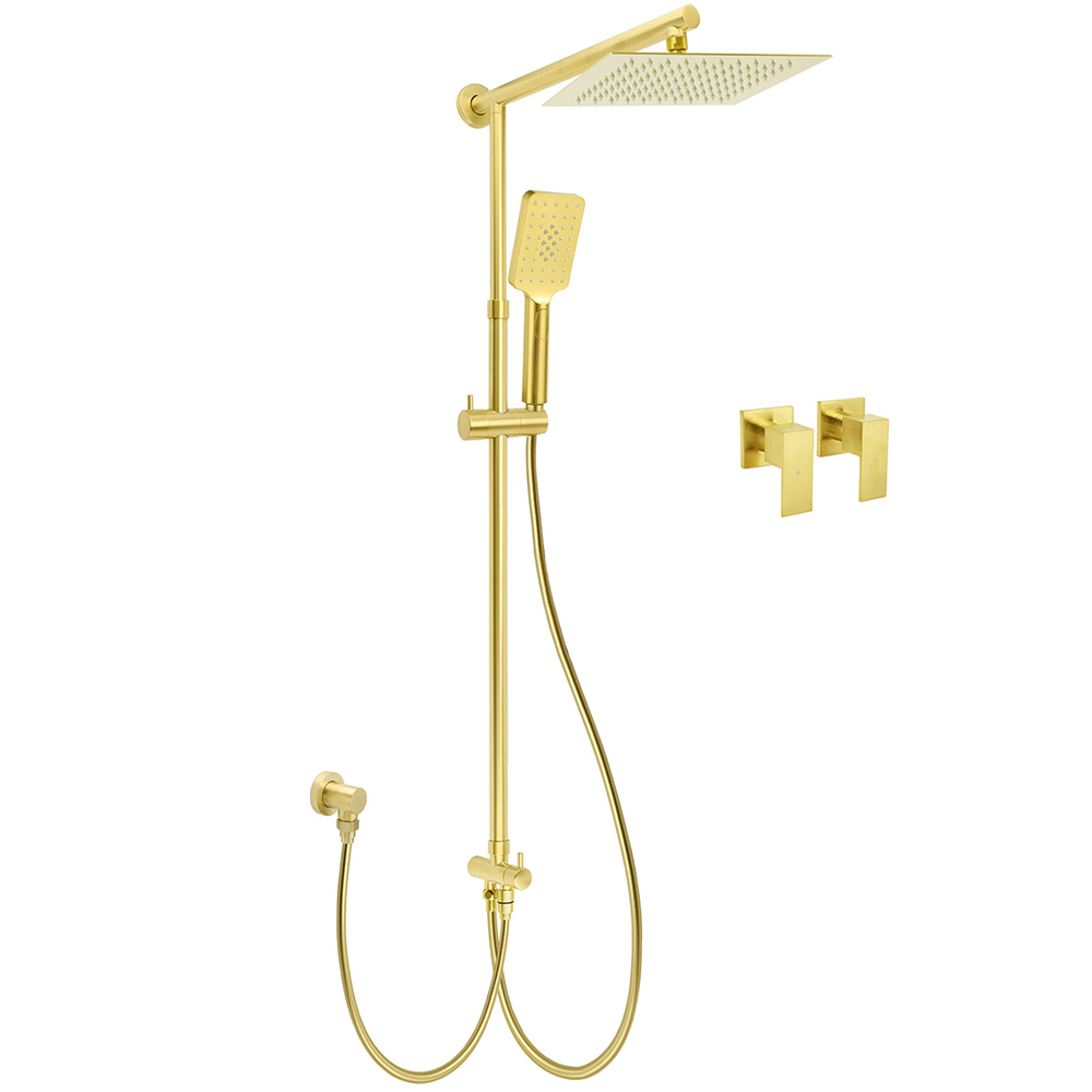 Brushed Gold Square 10