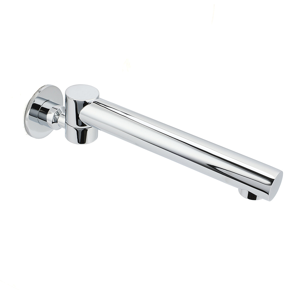 Watermark Chrome Round Basin Wall Mount Faucet Outlet 180° Swivel Brass Bath Tub Spout - Image 2