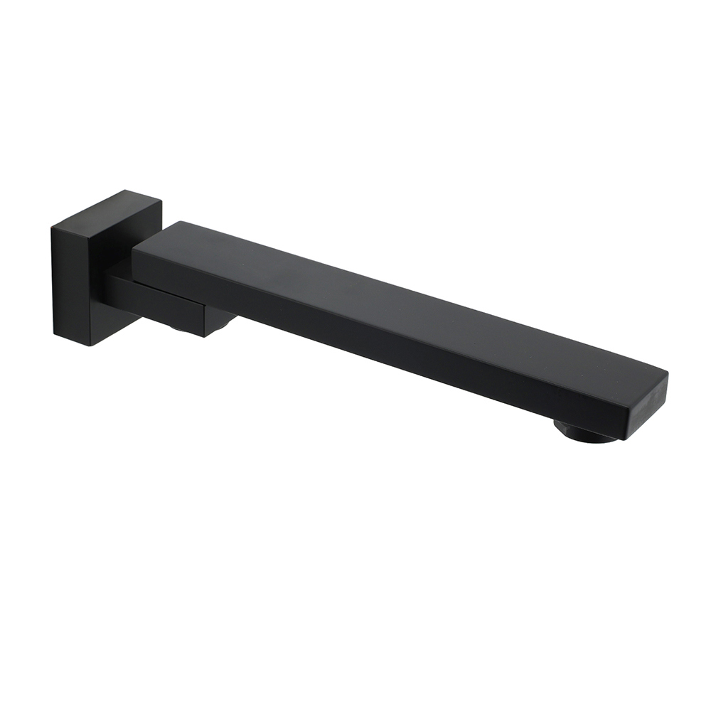 Matte Black Square Bathtub Faucet 180° Swivel Water Spout Outlet Basin Watermark - Image 2