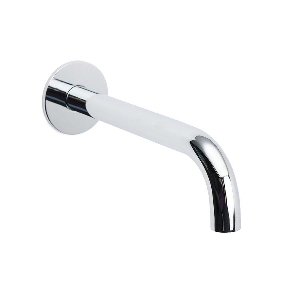 Polisehd Chrome Round 200mm Length Faucet Outlet Bath Tub Water Filler Spout Kit - Image 3