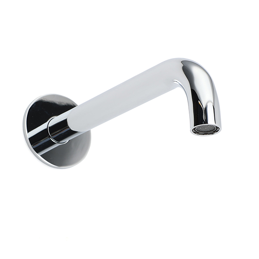 Polisehd Chrome Round 200mm Length Faucet Outlet Bath Tub Water Filler Spout Kit - Image 4