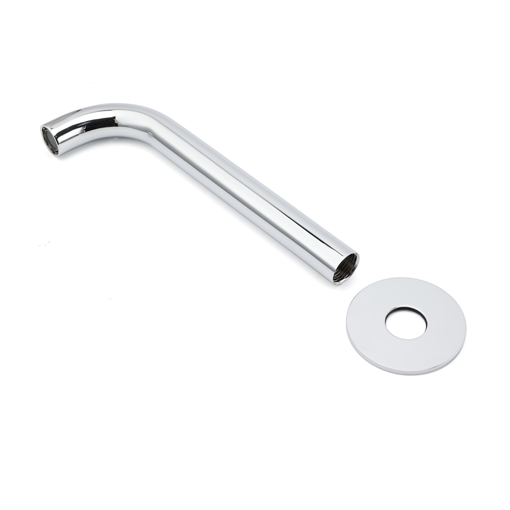 Polisehd Chrome Round 200mm Length Faucet Outlet Bath Tub Water Filler Spout Kit - Image 5