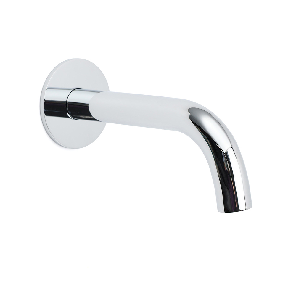 Polisehd Chrome Round Curve Faucet Water Outlet Swivel Bath Tub Filler Spout Set - Image 1