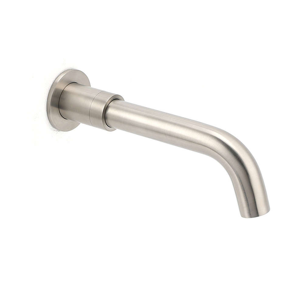 Brushed Nickel Silver Round Swivel Basin Faucet Bubble Water Outlet Bath Tub Spout - Image 1