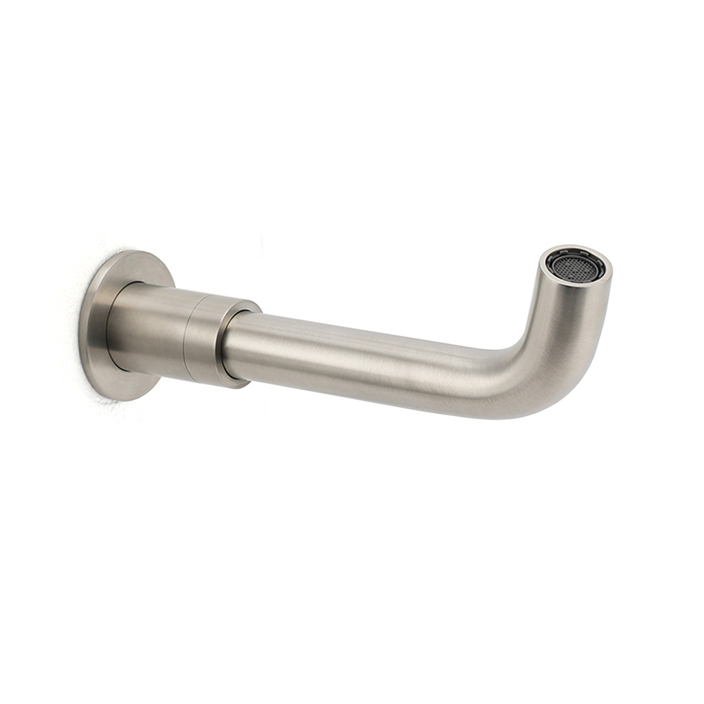 Brushed Nickel Silver Round Swivel Basin Faucet Bubble Water Outlet Bath Tub Spout - Image 3