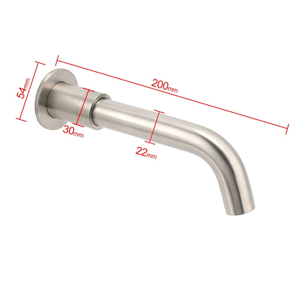 Brushed Nickel Silver Round Swivel Basin Faucet Bubble Water Outlet Bath Tub Spout - Image 6