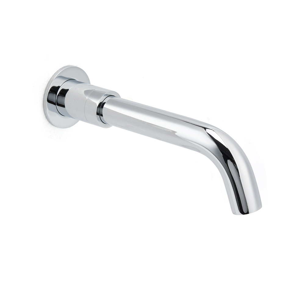Round Chrome Curve Swivel Basin Faucet Bubble Water Outlet Swivel Bathtub Spout - Image 1