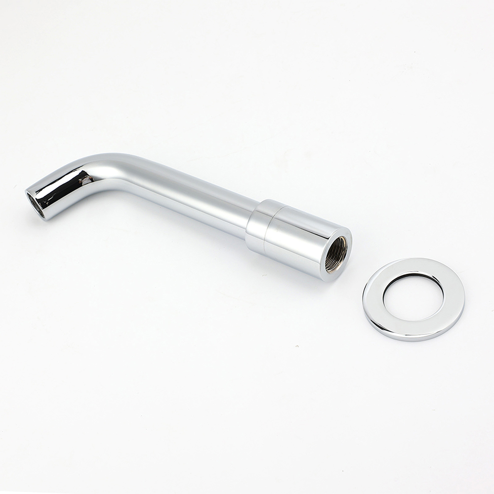 Round Chrome Curve Swivel Basin Faucet Bubble Water Outlet Swivel Bathtub Spout - Image 5
