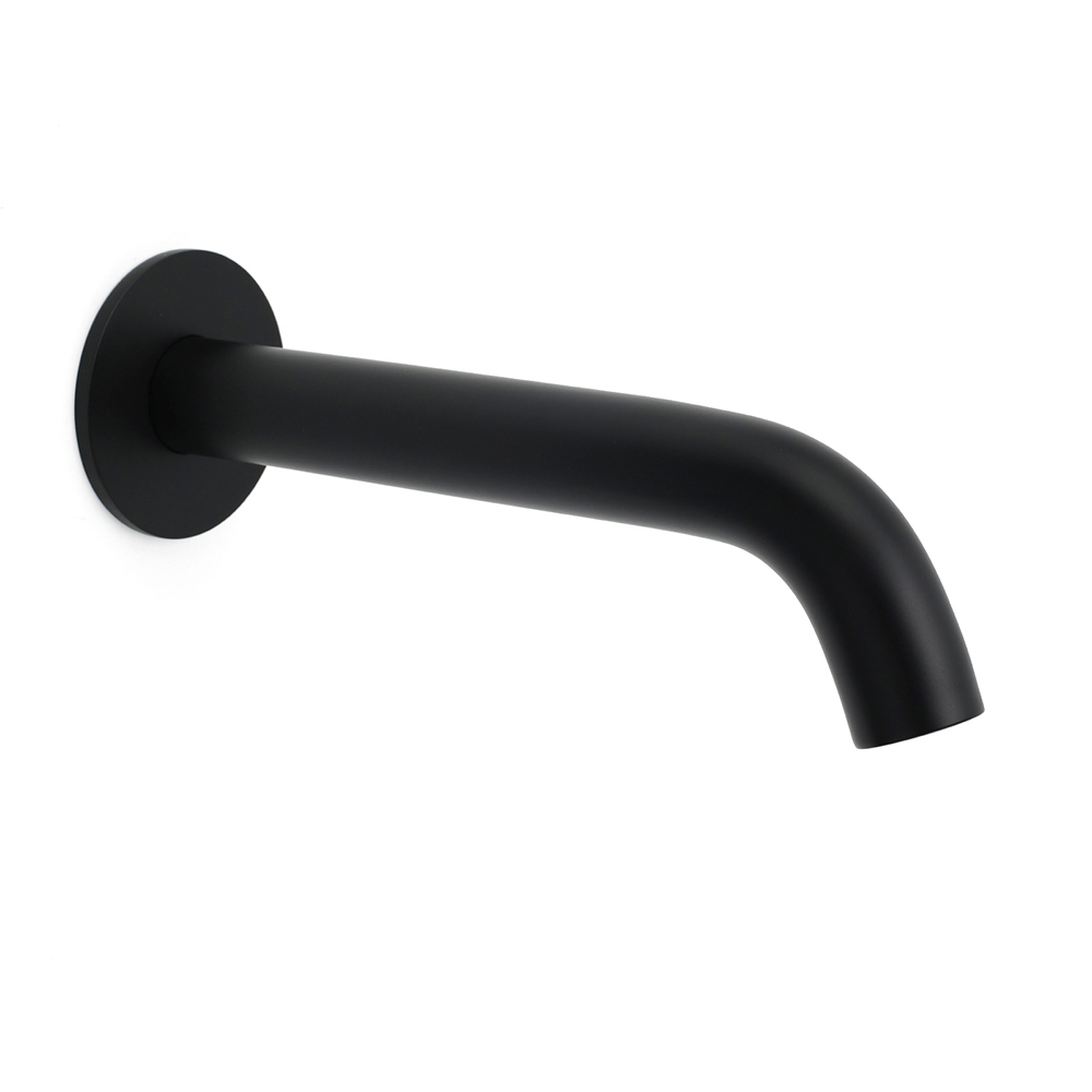 Matt Black Round Basin Faucet Bubble Water Outlet Stainless Steel Bath Tub Spout - Image 1