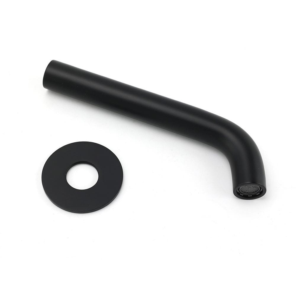 Matt Black Round Basin Faucet Bubble Water Outlet Stainless Steel Bath Tub Spout - Image 6