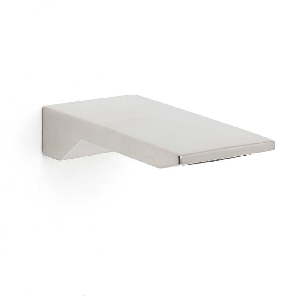 Brushed Nickel Square Cubic Shower Bathtub Waterfall Outlet Wall Mounted Spout - Image 1