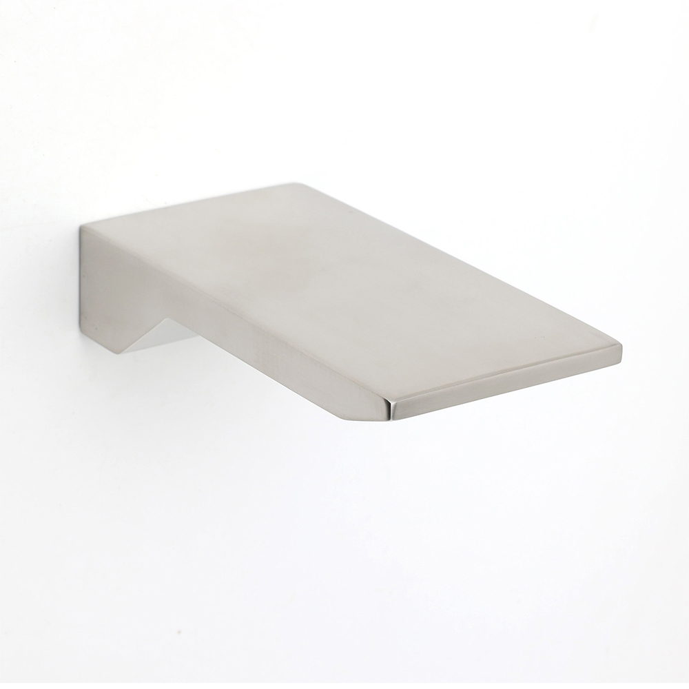 Brushed Nickel Square Cubic Shower Bathtub Waterfall Outlet Wall Mounted Spout - Image 3