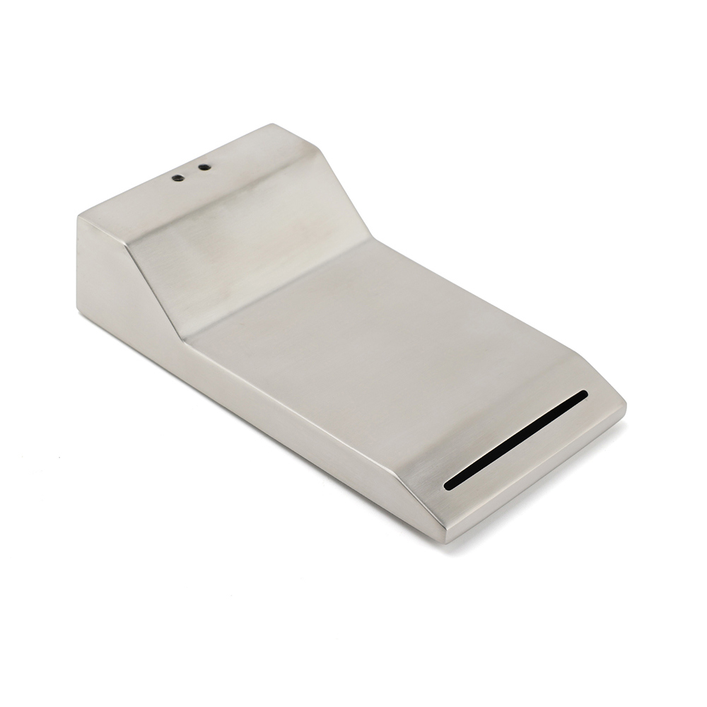 Brushed Nickel Square Cubic Shower Bathtub Waterfall Outlet Wall Mounted Spout - Image 5