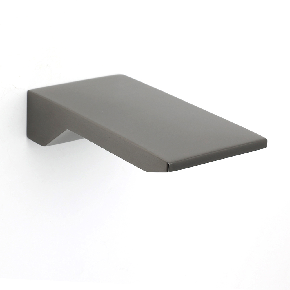 Gun Metal Grey Square Stainless Steel Bathtub Flat Spout Waterfall Filler Outlet - Image 3