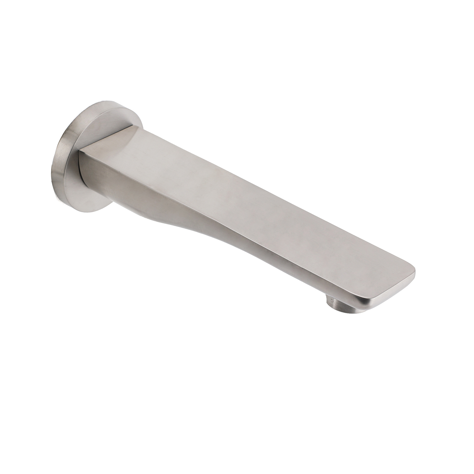 Brushed Nickel Round Bathtub Bubble Outlet Wall Mounted Spout Stainless Steel - Image 3