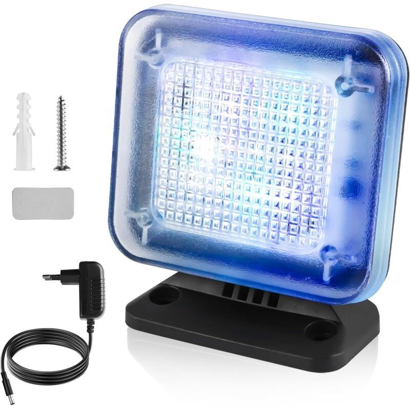 Dummy TV Simulator with 12 LEDs and 3 Selectable Programs Energy, Efficient with Timer Complete with Mains Adapter for Use as a Burglar Deterrent - Image 2