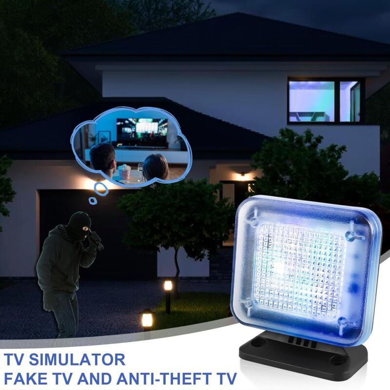 Dummy TV Simulator with 12 LEDs and 3 Selectable Programs Energy, Efficient with Timer Complete with Mains Adapter for Use as a Burglar Deterrent - Image 3