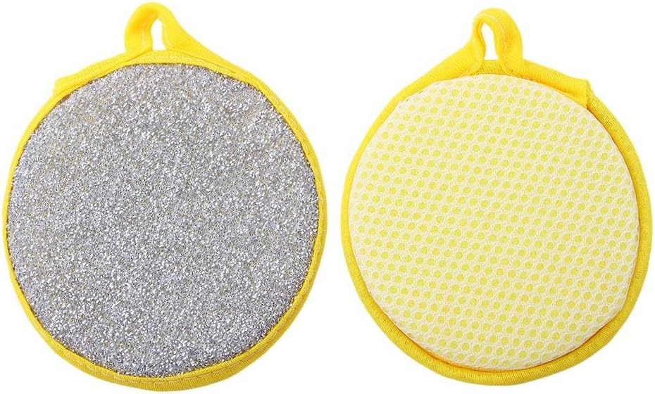 Dishcloth - Cotton dishcloths - Round sponge cloth - Kitchen dishcloth - Pack of 6 - Cleaning various surfaces, washing dishes, washing pans - Image 1