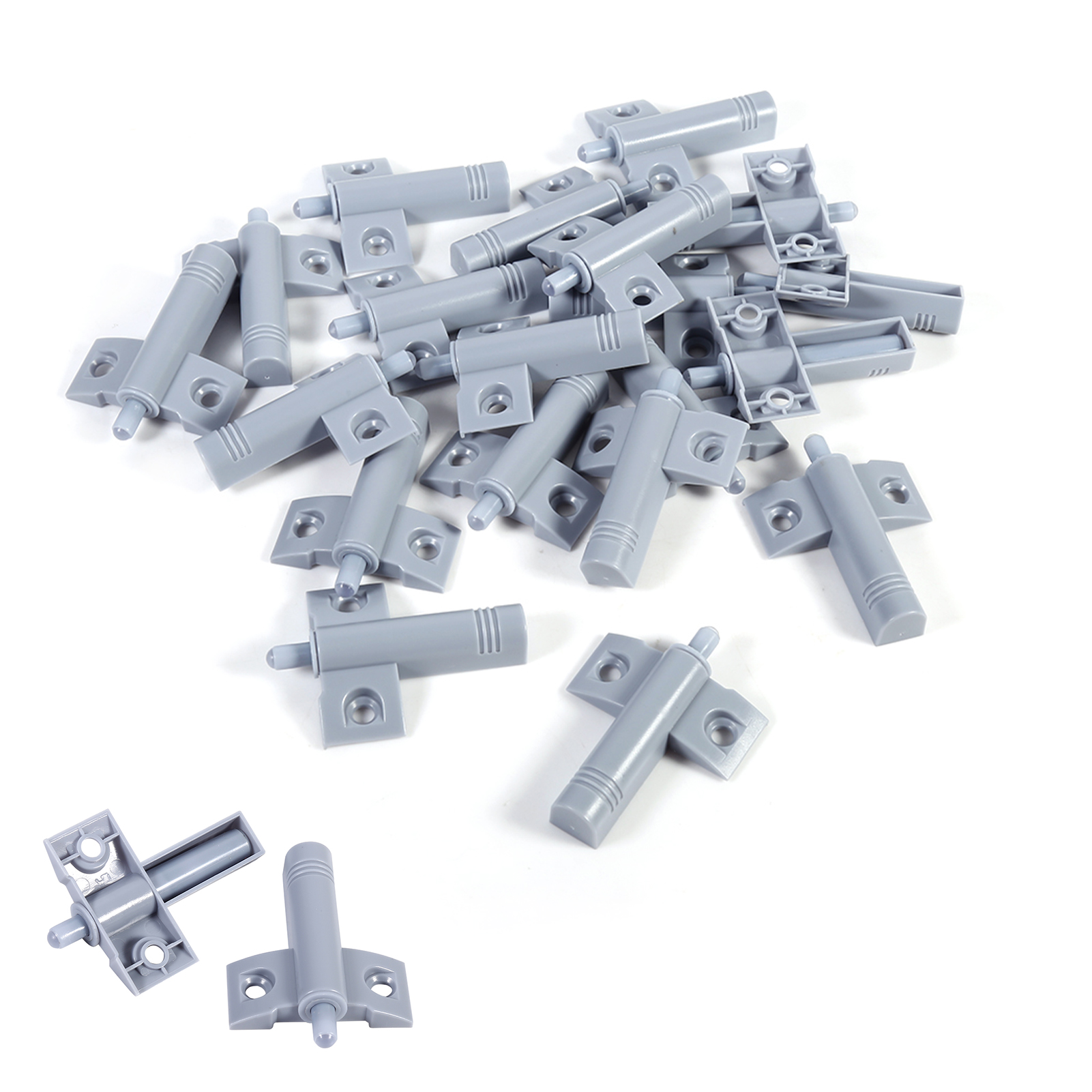 20pcs/pack Kitchen Door Stop Drawer Soft Quiet Closing Damper Buffers Grey/White - Image 1