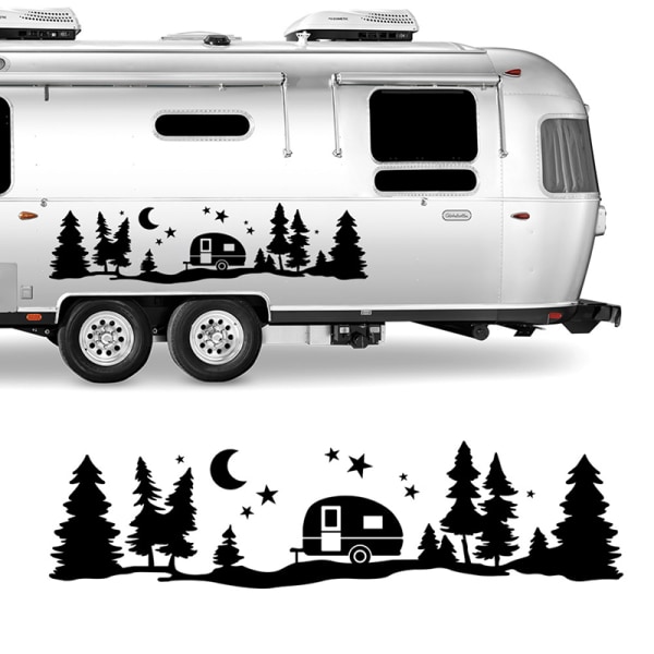 Tree Forest Vinyl Body Decal Sticker for SUV RV Van Caravan Off - Image 1