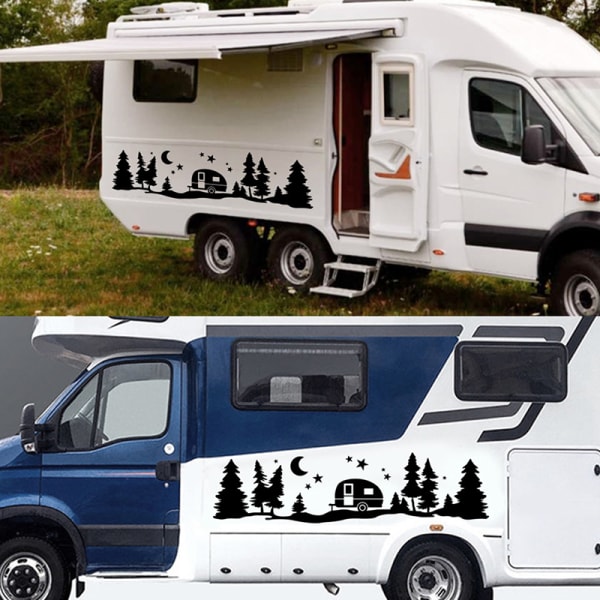 Tree Forest Vinyl Body Decal Sticker for SUV RV Van Caravan Off - Image 2