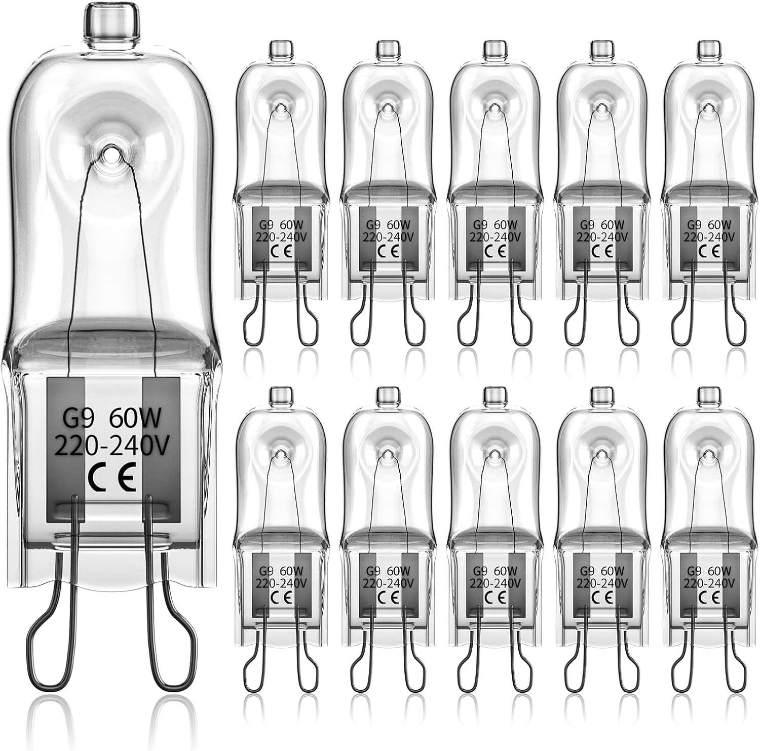 G9 halogen bulbs 60W, 230V, 10-pack 60W 60W - Image 1