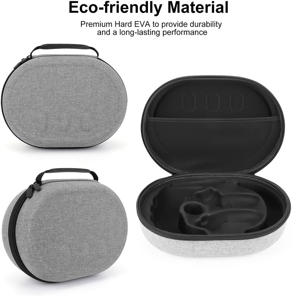 Carrying Case for Meta Quest 3 Headset, Shockproof, Portable Storage Case, Repo Resistant, Hard Case with Divider and Mesh Pocket Parent - Image 4