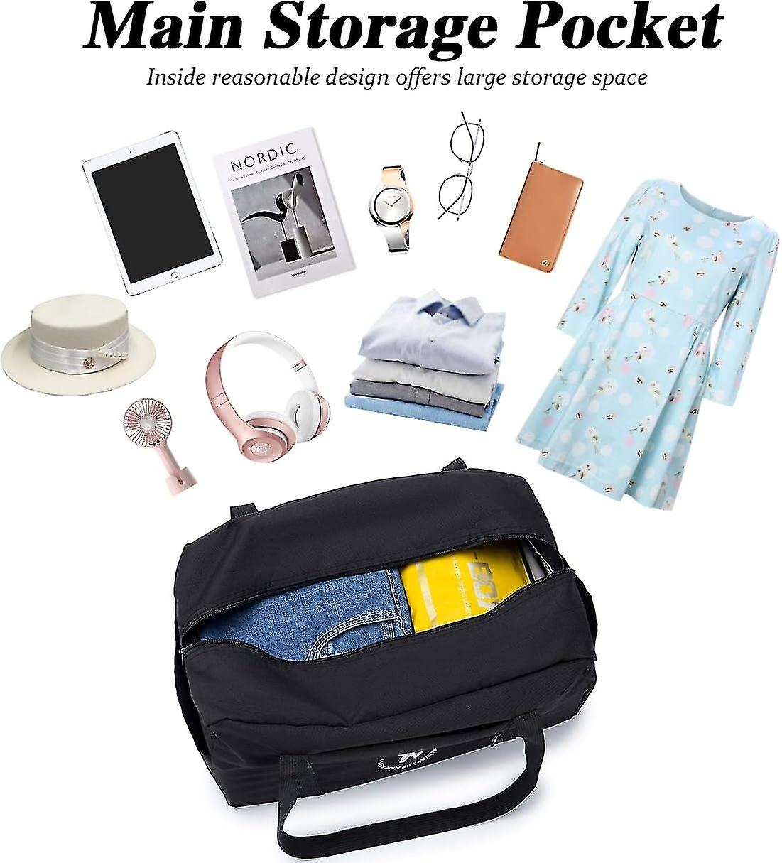 Cabin Bag 40x20x25 cm for Ryanair Approved Size Foldable Travel Bag Duffel Bag Under Seat Luggage Holder-Xin - Image 3