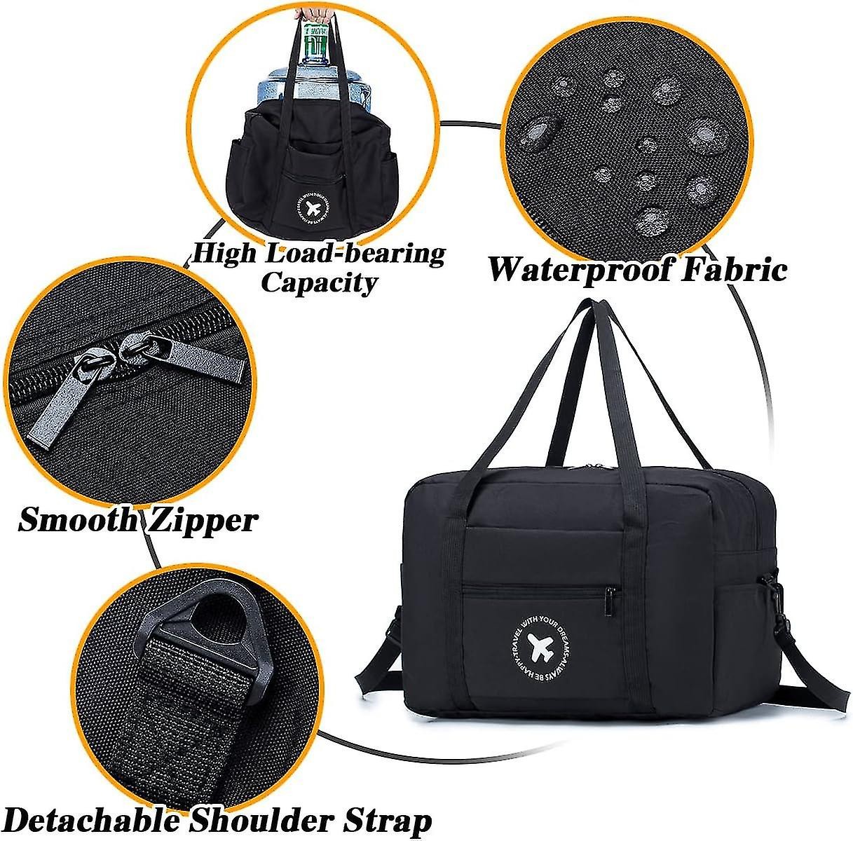 Cabin Bag 40x20x25 cm for Ryanair Approved Size Foldable Travel Bag Duffel Bag Under Seat Luggage Holder-Xin - Image 5