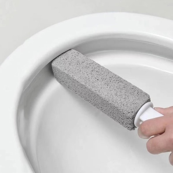 Pumice Toilet Brush Household Toilet Bowl Cleaning Limesc - Gray 3.8*3.8*23.5CM - Image 3