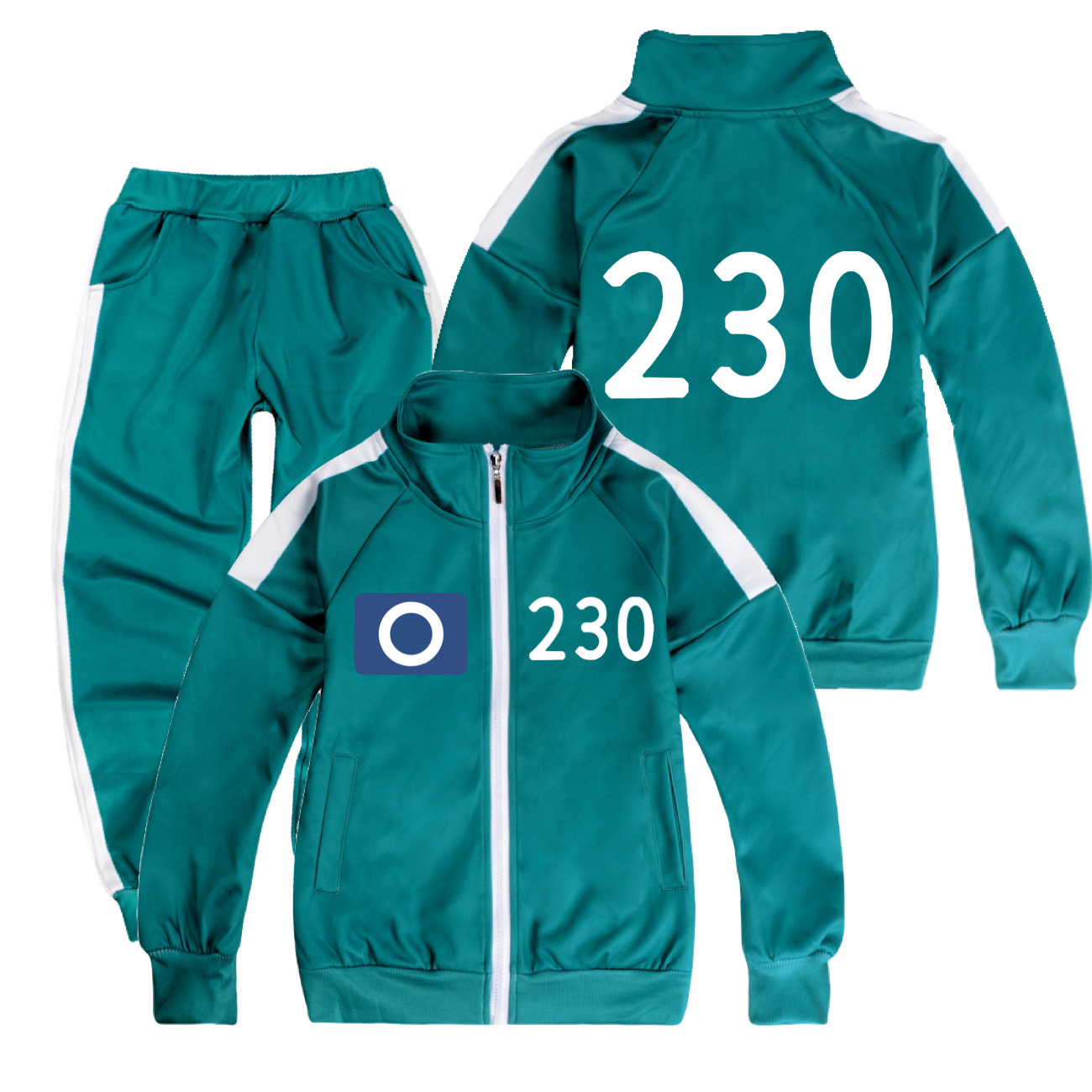 Squid Game Season 2 - Jacket and Pants Outfit for Kids Survival Game Gift #230 #230 #230 #230 160cm - Image 1
