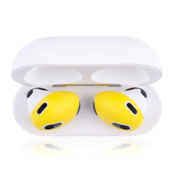 sets of earplugs for Airpods Pods 3 silicone ear caps Bluetooth compatible headphones Earplugs Ear cushions Ultra-thin anti-slip Blue red yellow Blue red yellow - Image 6